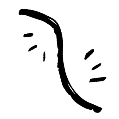 An abstract scribble illustration of a line