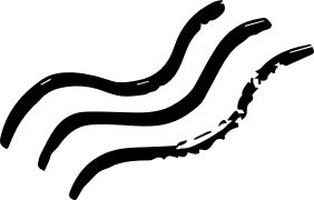 An abstract scribble illustration of a line